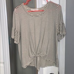 Boutique front tie top